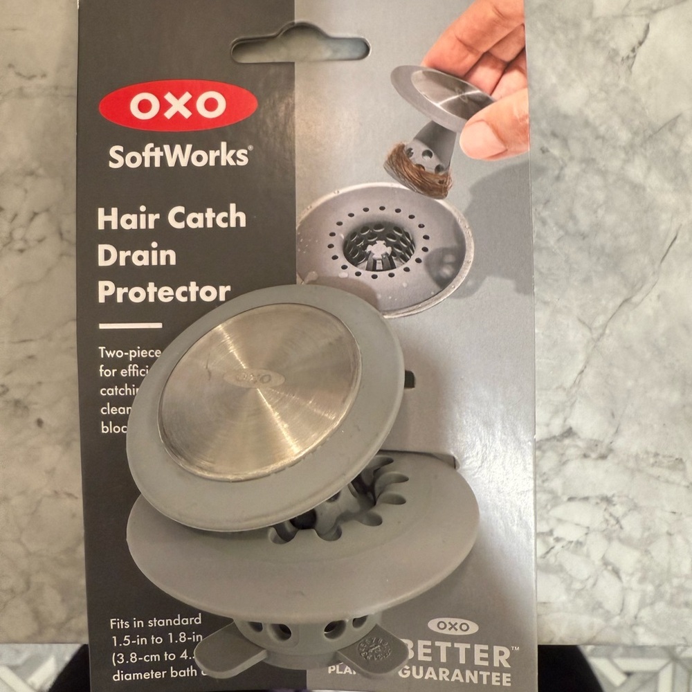 Oxo hair catch drain protector never used